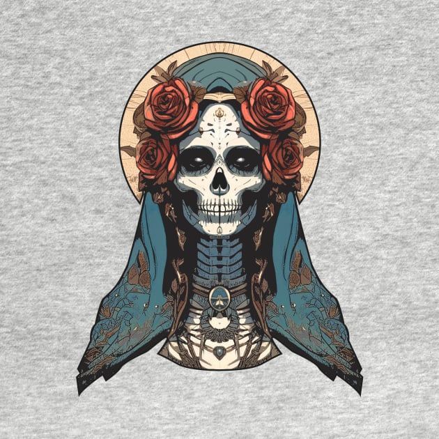 Retro Santa Muerte by metamorfatic